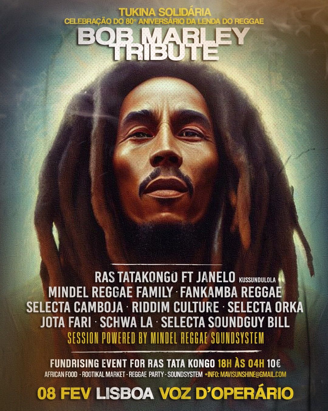 Tukina Solid\u00e1ria - Celebra\u00e7\u00e3o 80 Aniversario Bob Marley