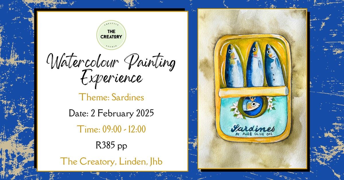 Watercolour Painting Experience: Sardines