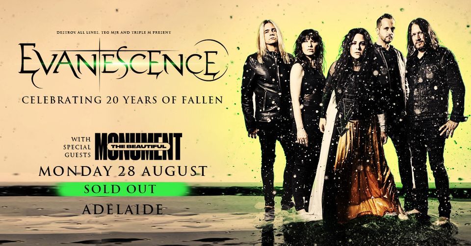 Evanescence in Adelaide \/\/ AEC Theatre  \/\/ LIC AA \/\/ SOLD OUT