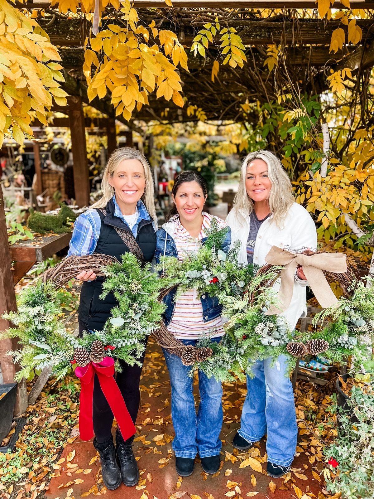 Holiday Wreath Workshop at The Flower Farm