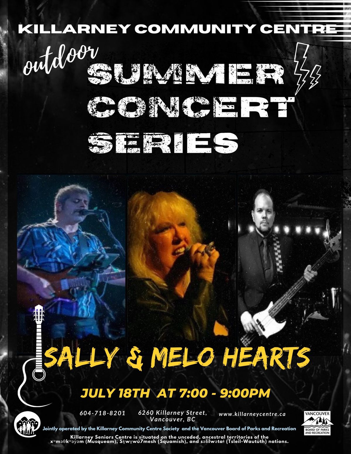 2nd Annual Killarney Community Centre Outdoor Summer Concert Series