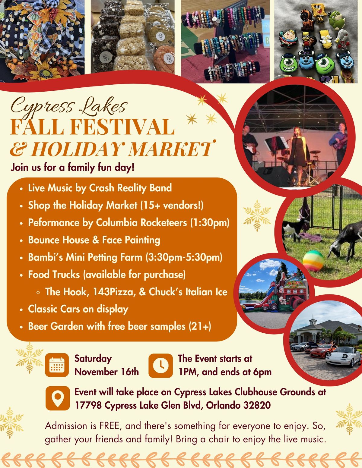 Chuck\u2019s @Cypress Lakes Fall Festival & Holiday Market