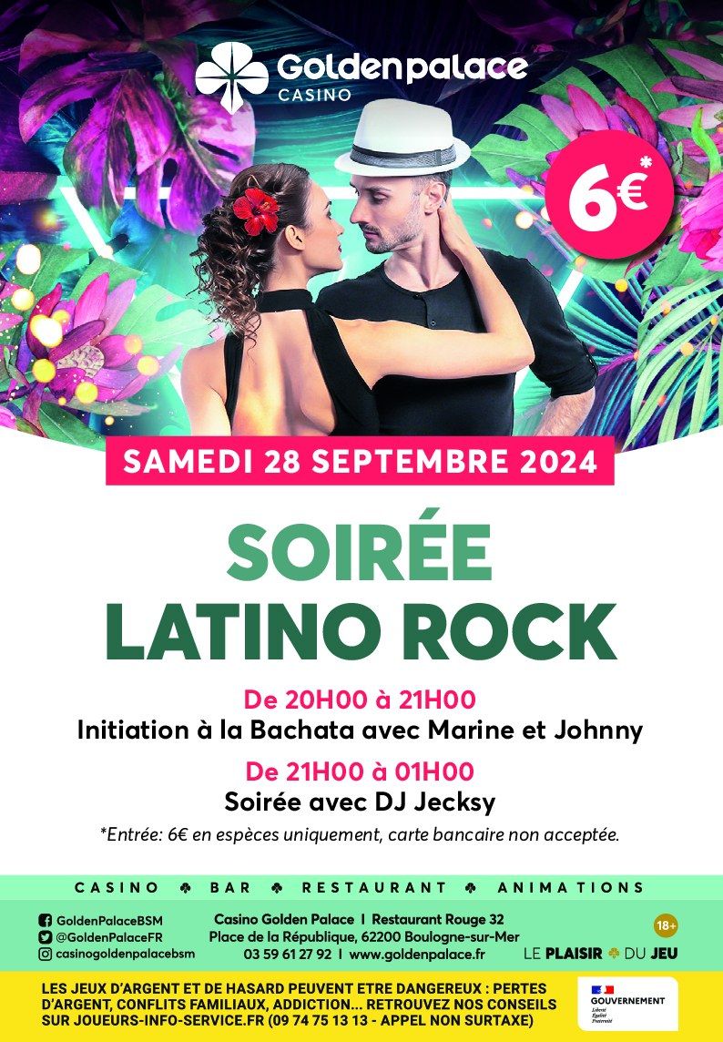 Soir\u00e9e latino Rock au Casino Golden Palace de Boulogne !