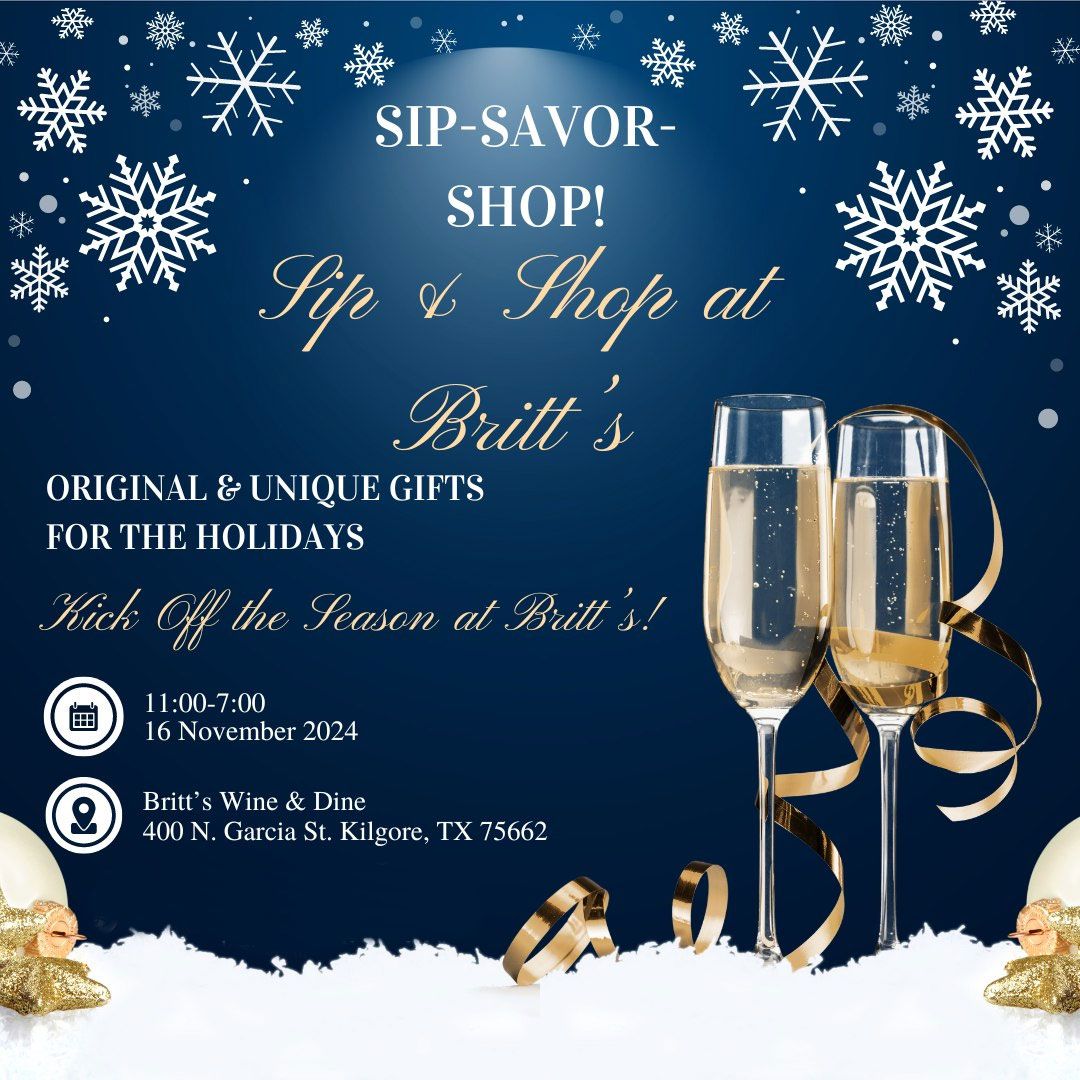 Britt's Wine & Dine Sip & Shop