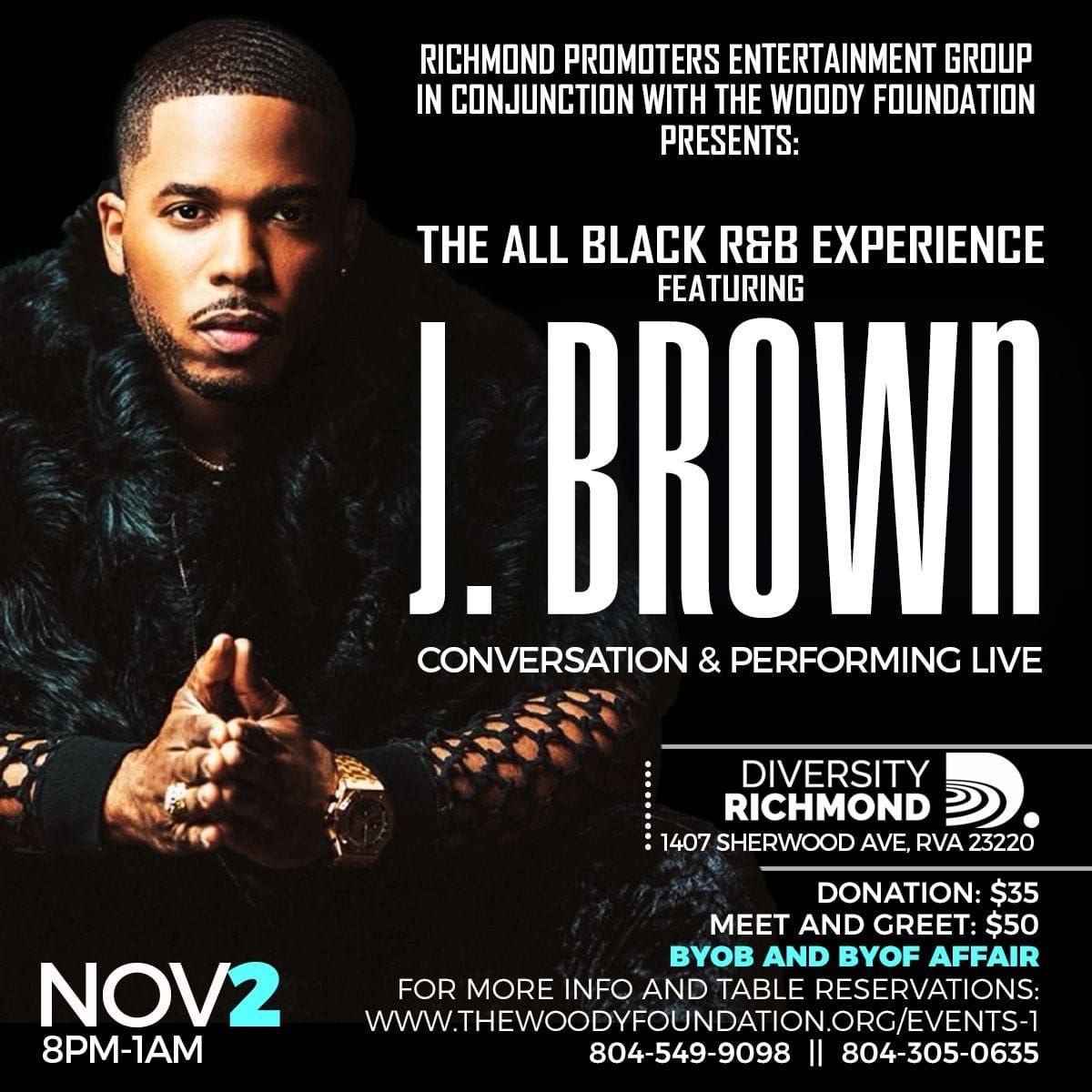 The All Black R&B Experience featuring J. Brown