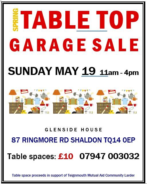 Community Neighbourhood Table Top & Garage Sale!
