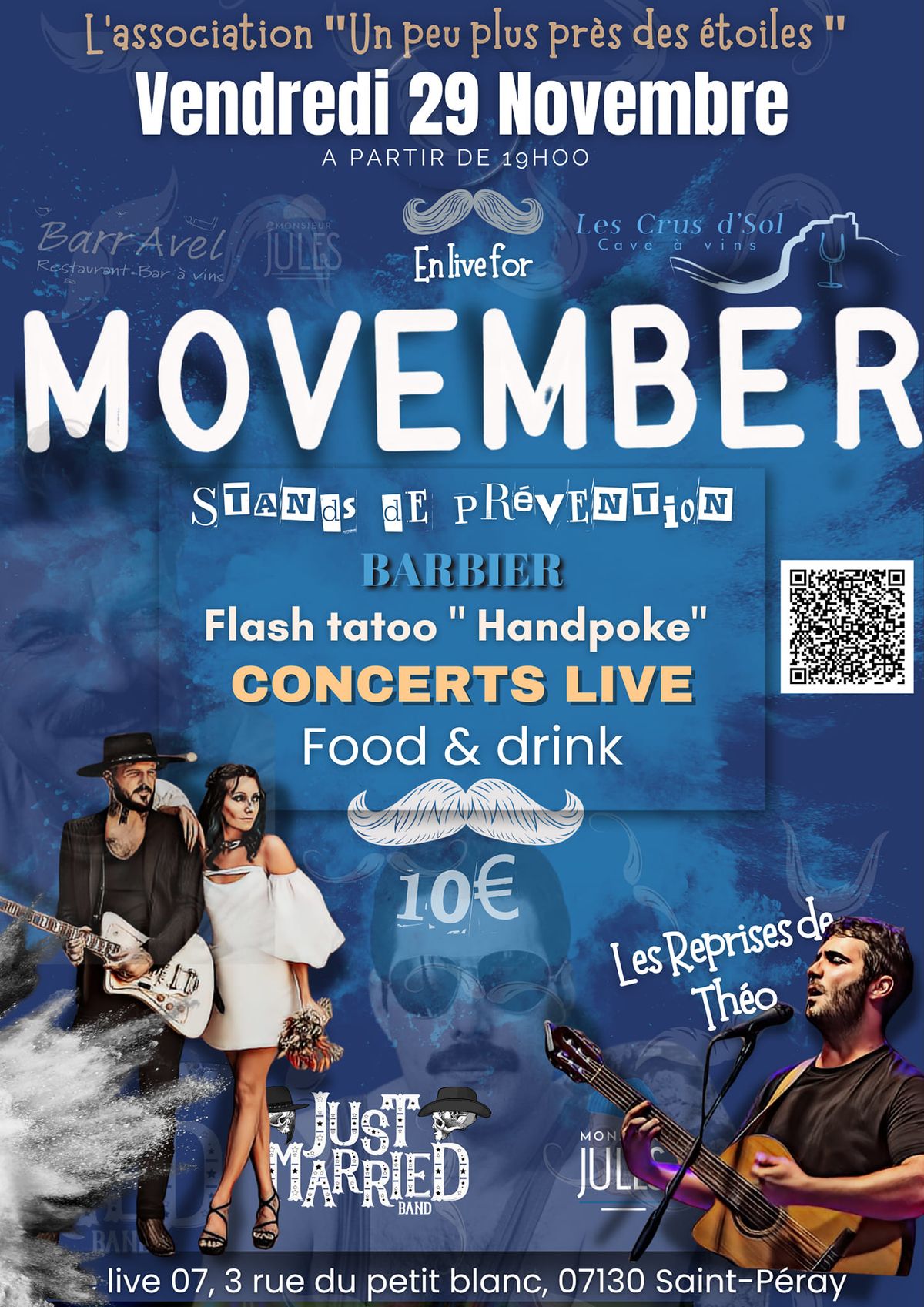 En live for Movember | Caritatif | Un peu plus pr\u00e8s des \u00e9toiles 