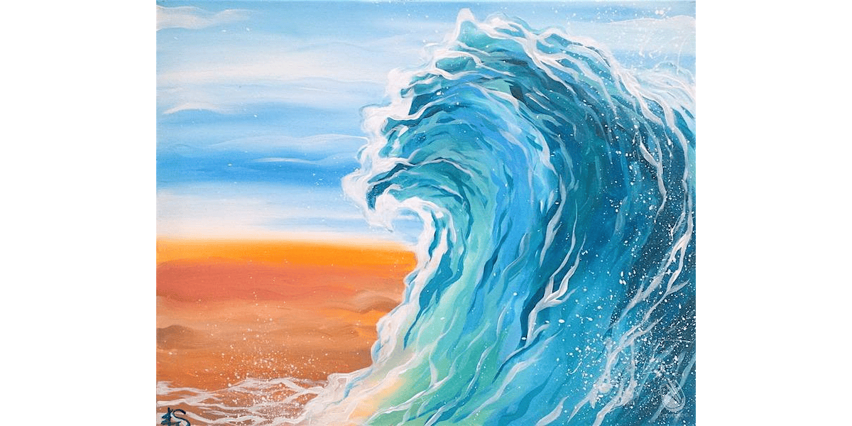 Abstract Beach - Paint and Sip in Houston | Classpop!\u2122