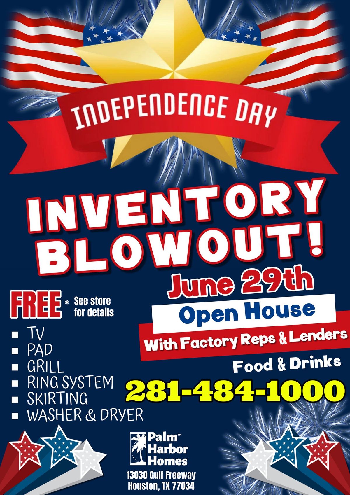 Independence Day Inventory Blowout Sale