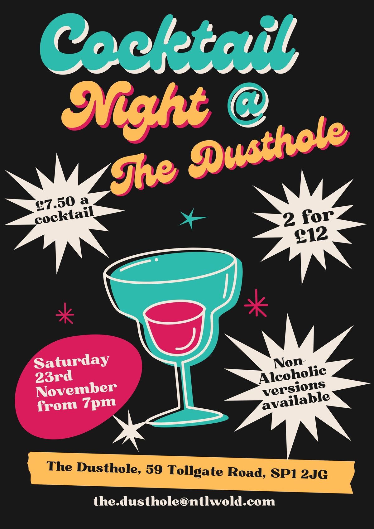 Cocktail Night at The Dusthole