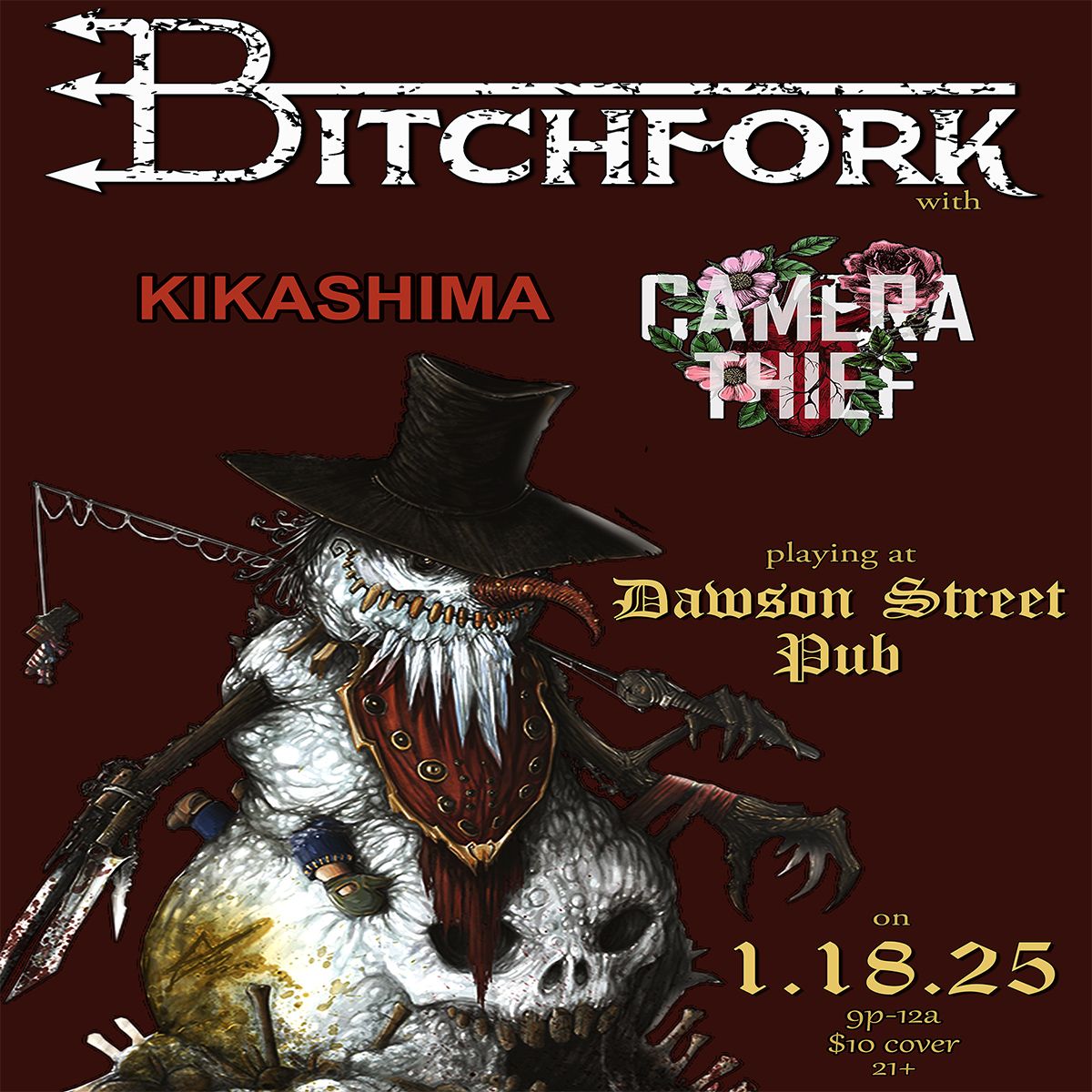 Bitchfork with Kikashima and Camera Thief at Dawson St Pub 9pm