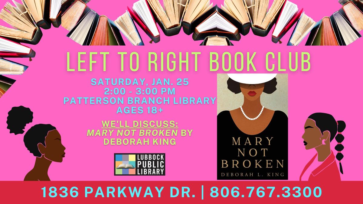 Left-To-Right Book Club at Patterson Branch Library