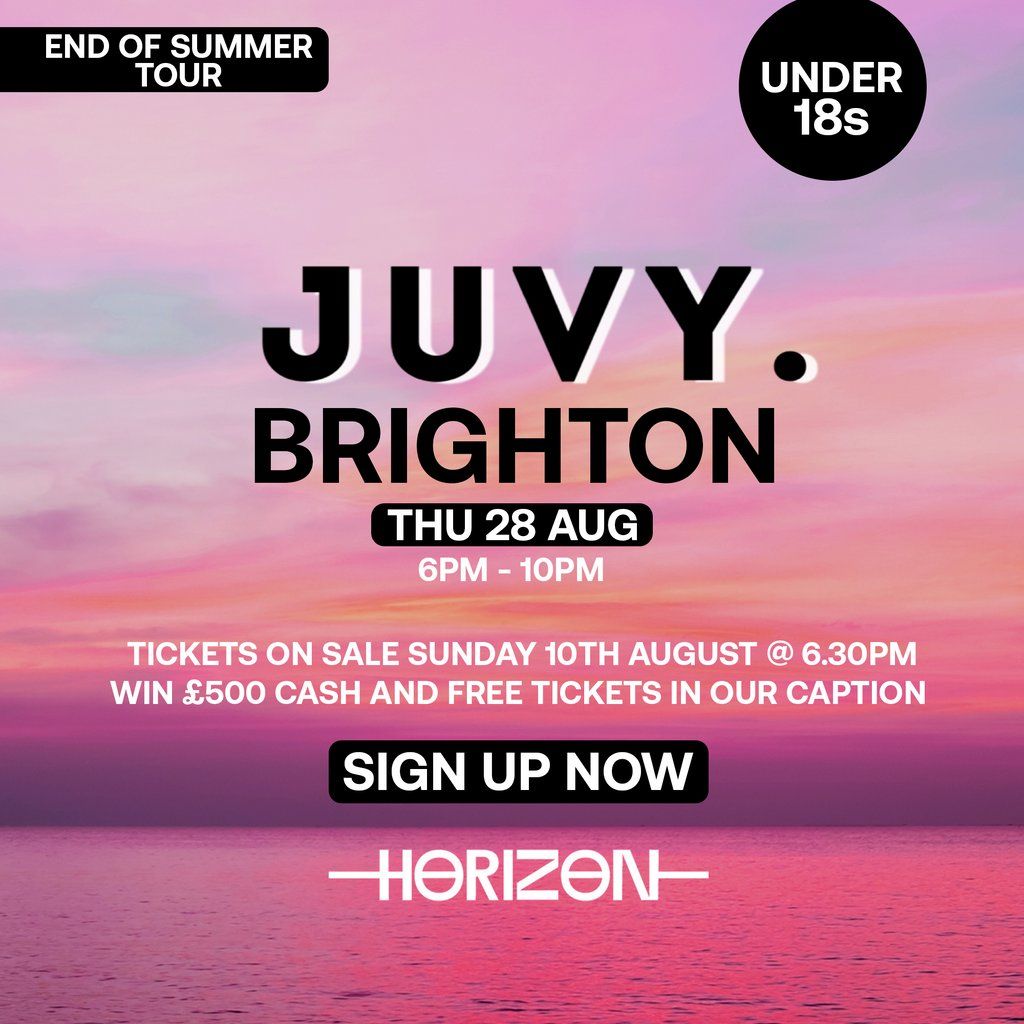 JUVY Under 18s - EndOfSummerTour - Thus 28 Aug - Brighton