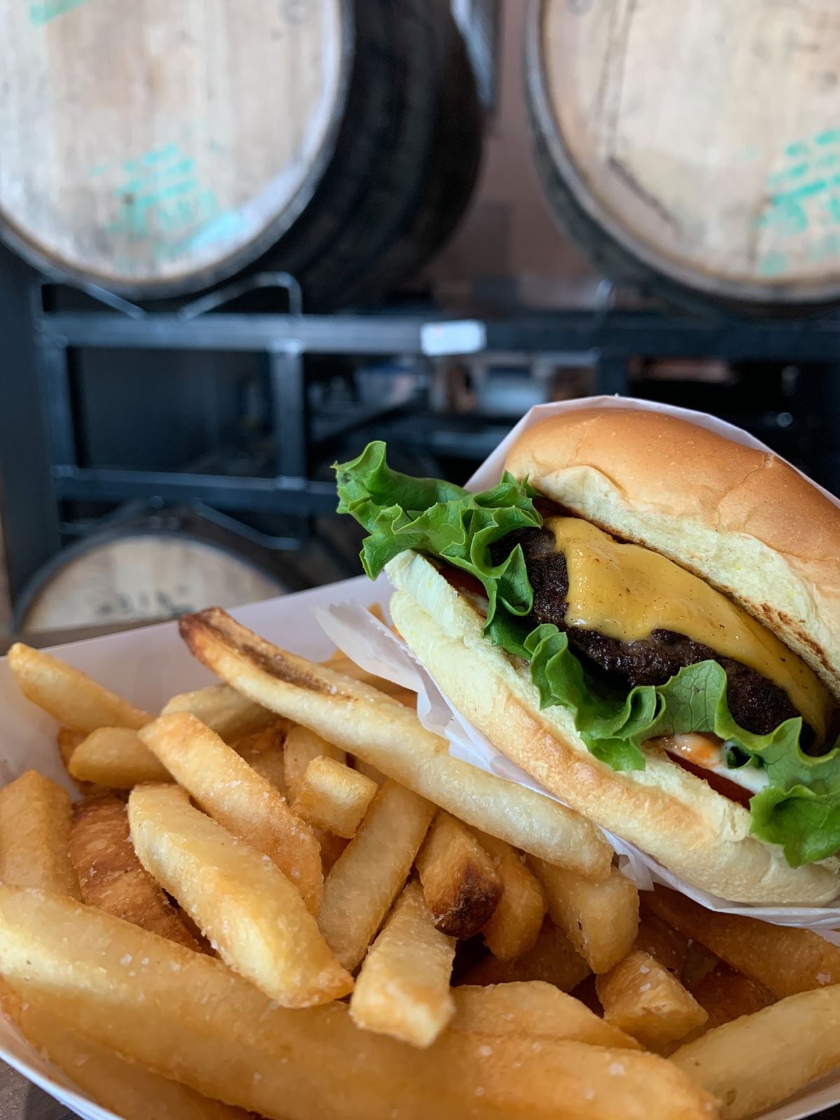 NC Burger at Southern Peak Brewery!