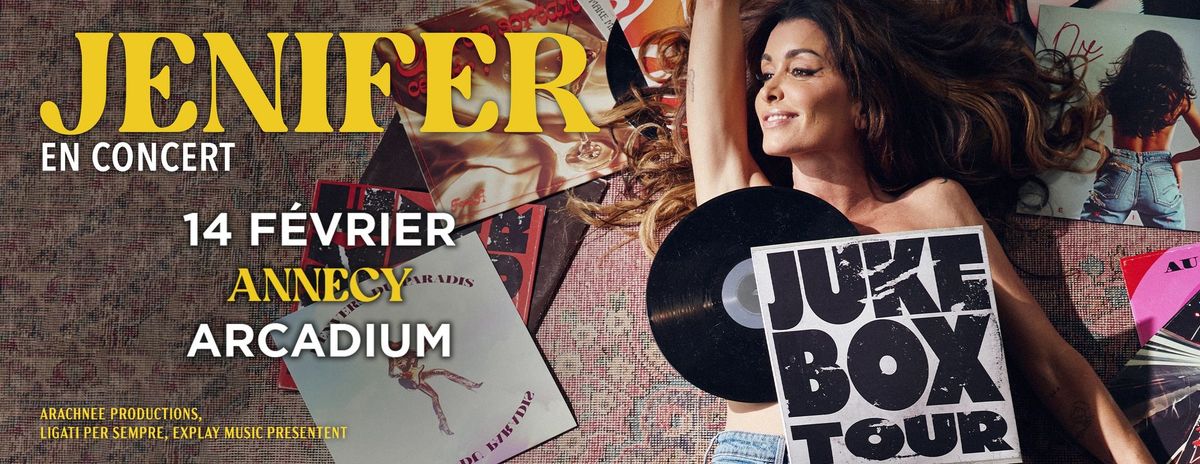 JENIFER \u2022 Arcadium, Annecy \u2022 Vendredi 14 f\u00e9vrier 2025