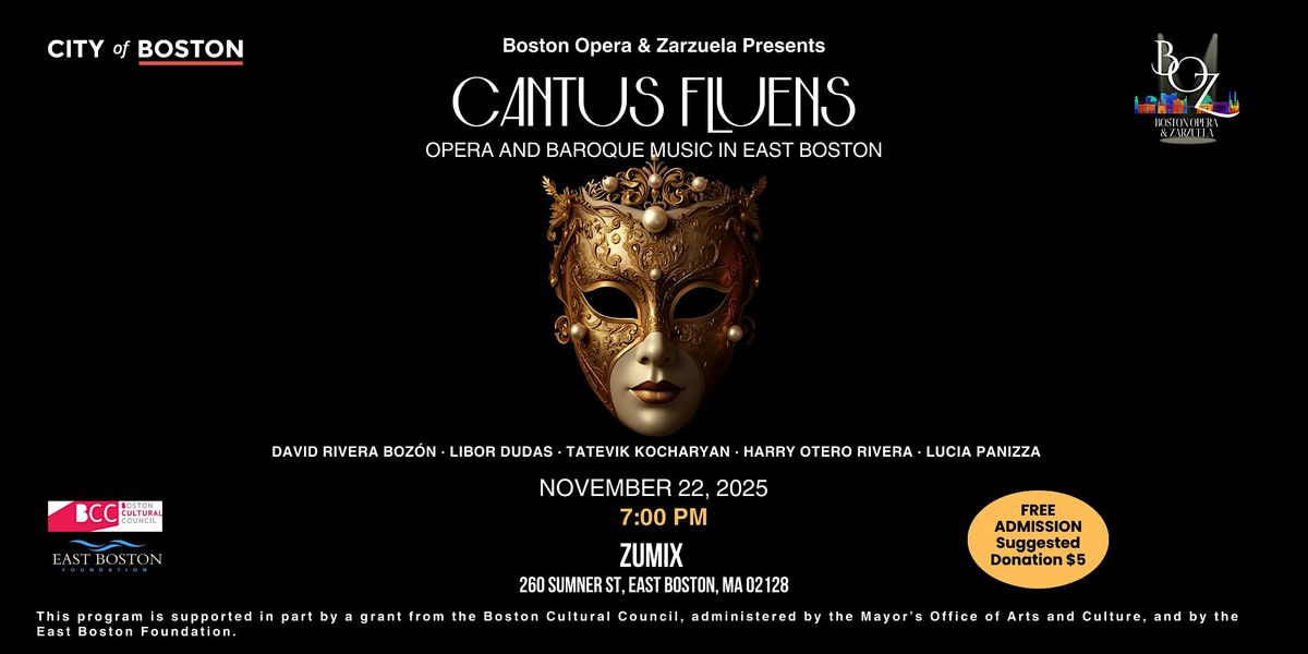 Cantus Fluens - Opera And Baroque Music in East Boston