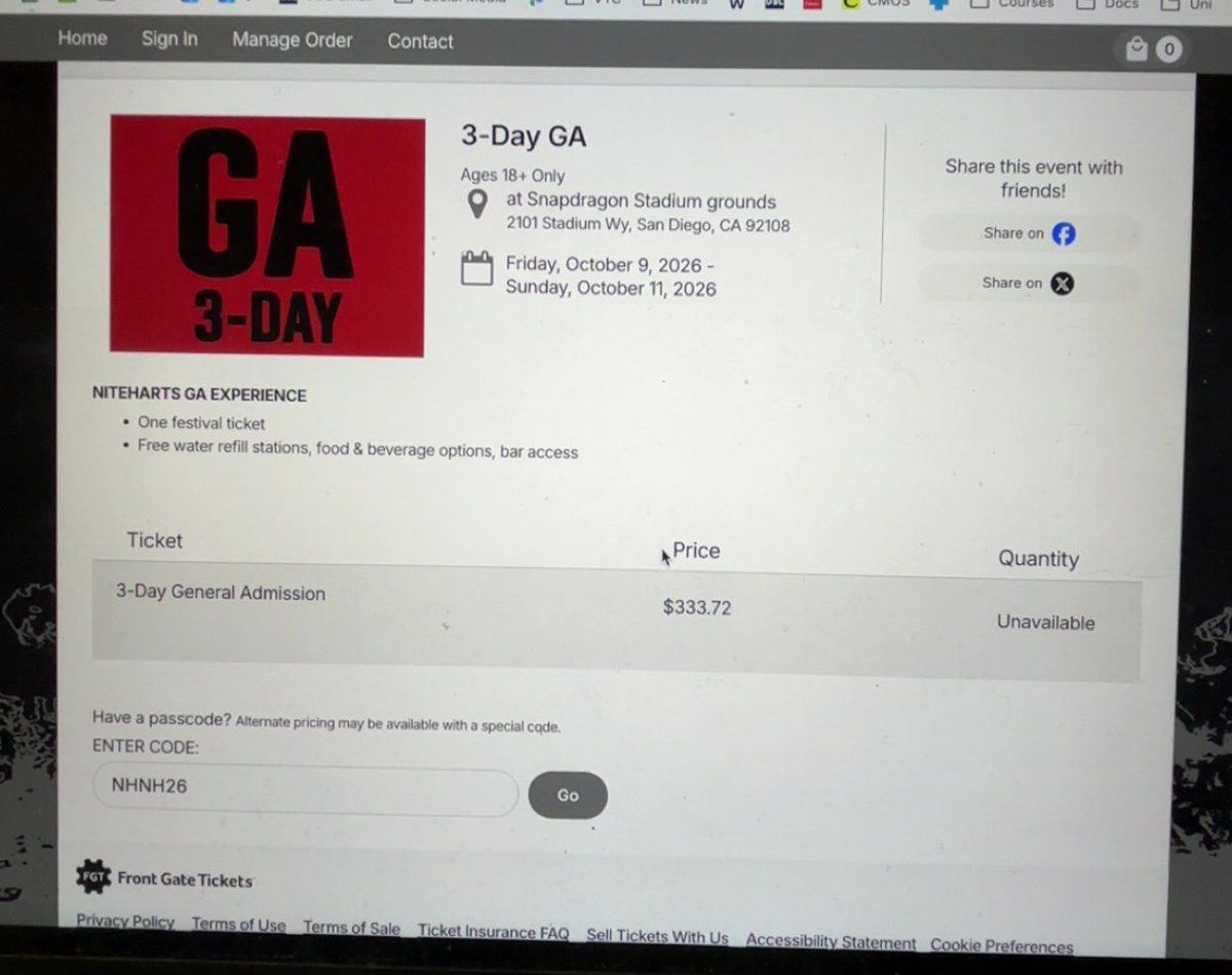 Niteharts - 3 Day Pass