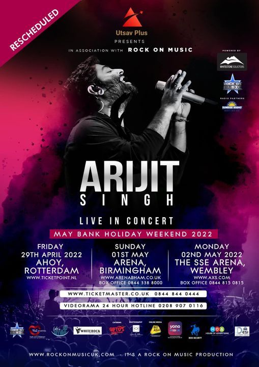 Arijit Singh Live In Holland 2022 Rotterdam Ahoy 29 April 2022 2022 New Holiday Music