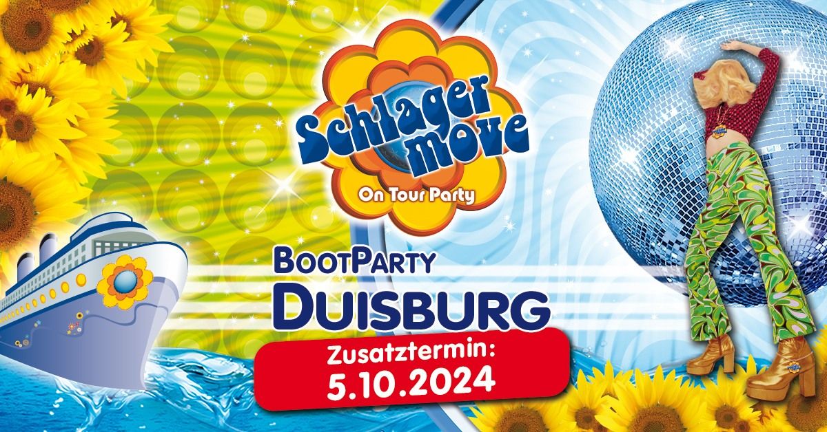 Duisburg: Schlagermove Bootparty (ZUSATZTERMIN)