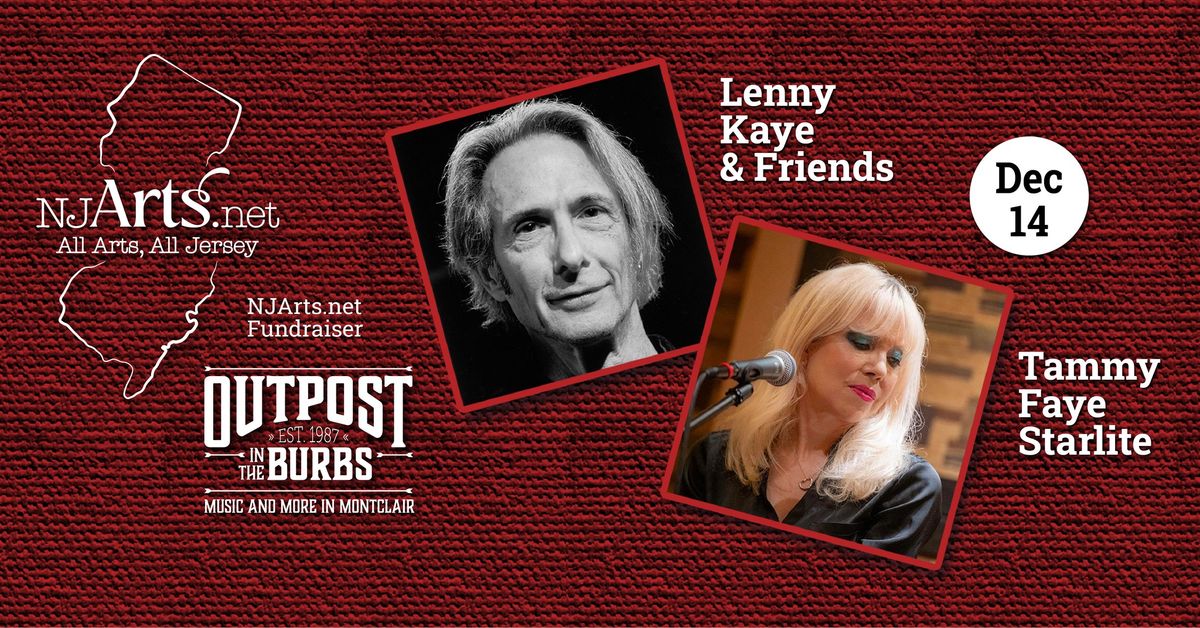 NJArts' Concert Fundraiser with Lenny Kaye & Friends and Tammy Faye Starlite