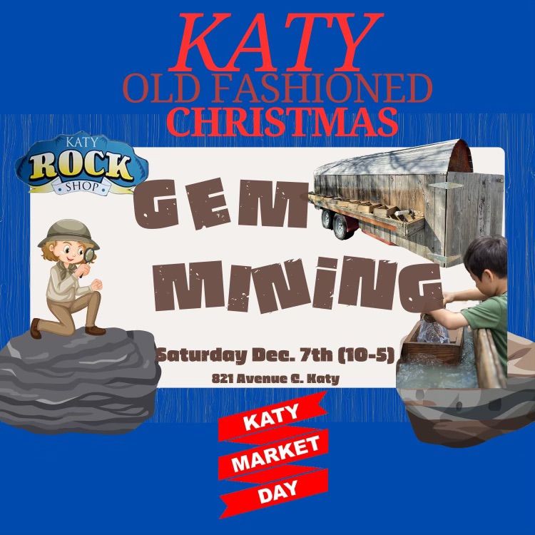 Katy Rock Shop  gem mining at Katy Old Fashioned Christmas 