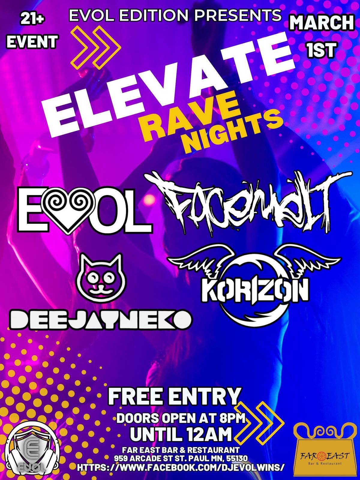 Evol Edition Presents: Elevate Rave Night