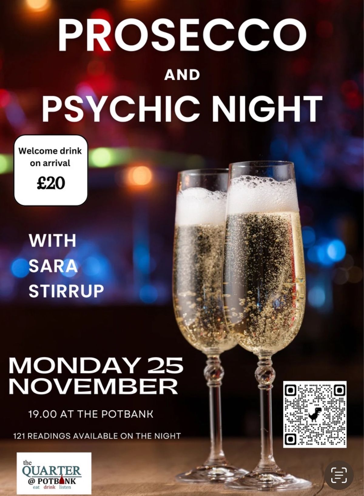 Prosecco & Psychic Night at The Potbank