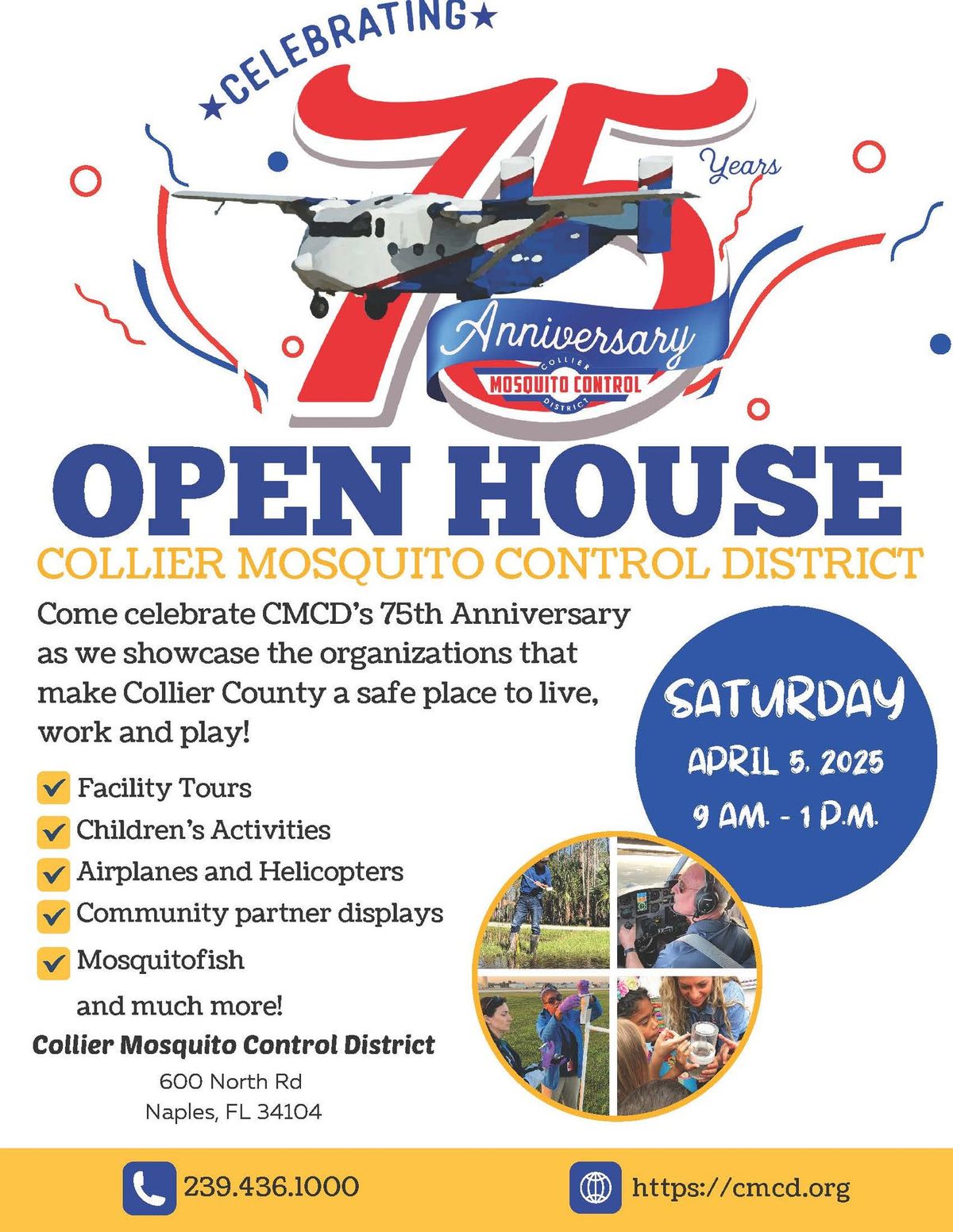 2025 Collier Mosquito Control District Open House and 75th Anniversary Celebration