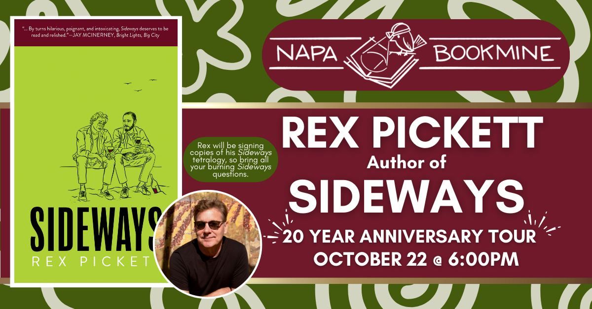 Author Event with Rex Pickett - Celebrating 20 Years of Sideways!