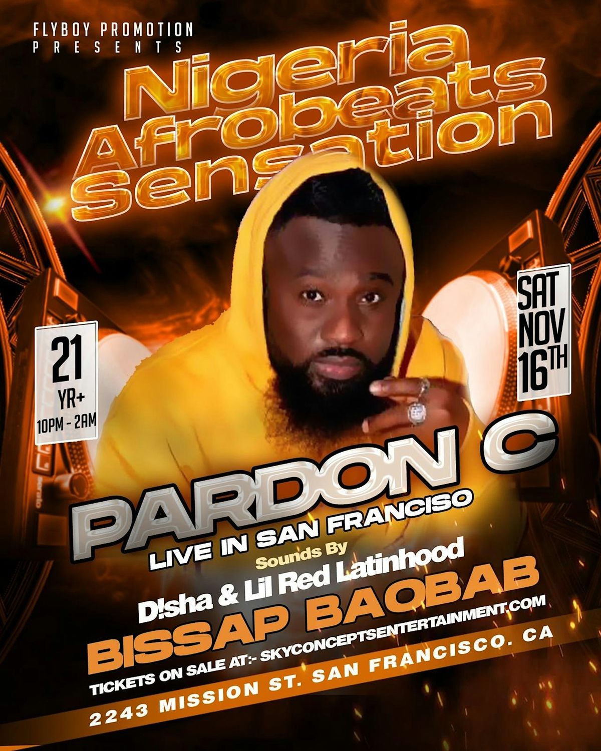 Afrobeats sensation Pardon C, live in San Francisco