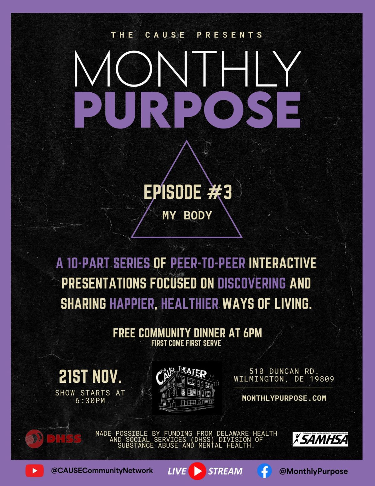 The Monthly Purpose Episode 3: My Body