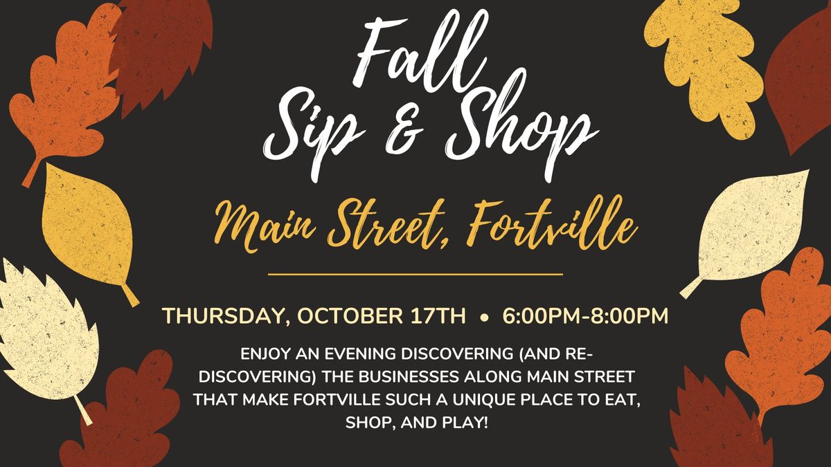 Fall Sip & Shop