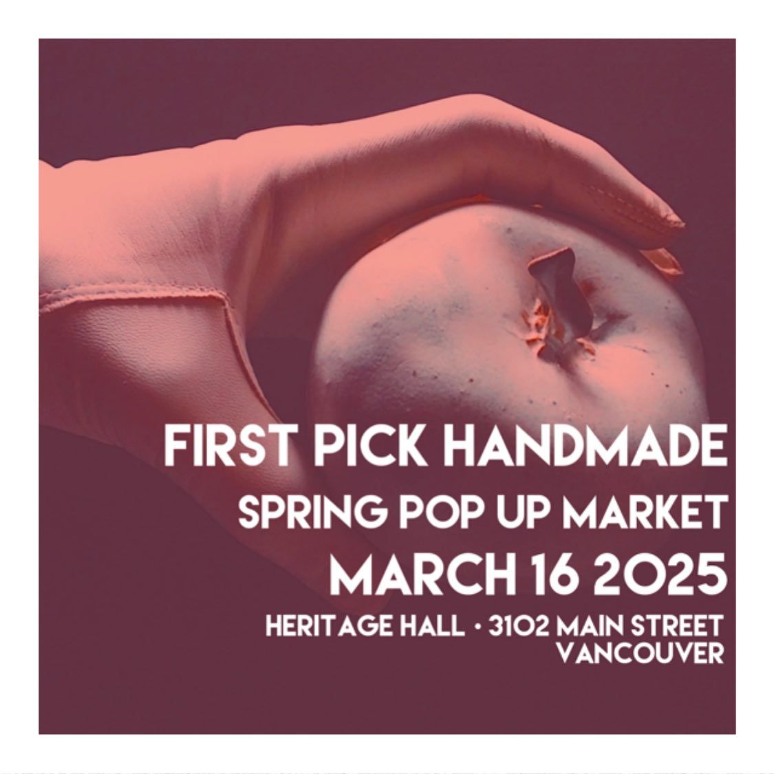 First Pick Handmade Spring Pop Up Market