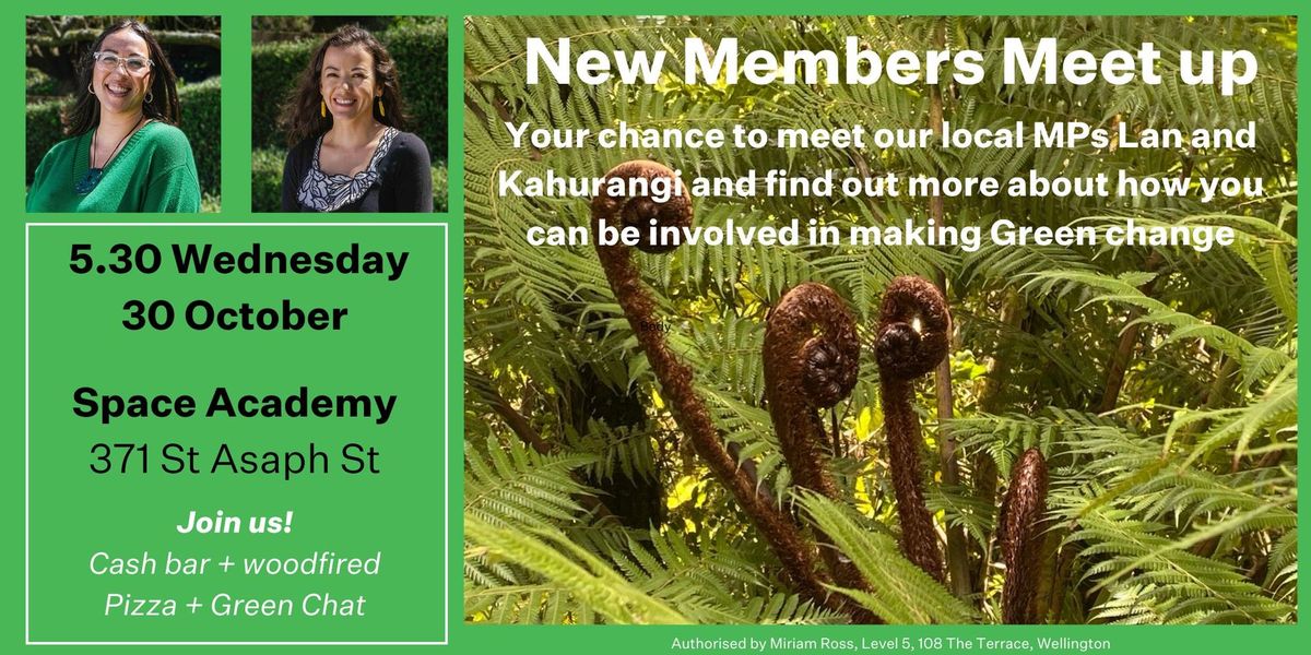 New to the Greens?  Meet our local MPs and find out more....