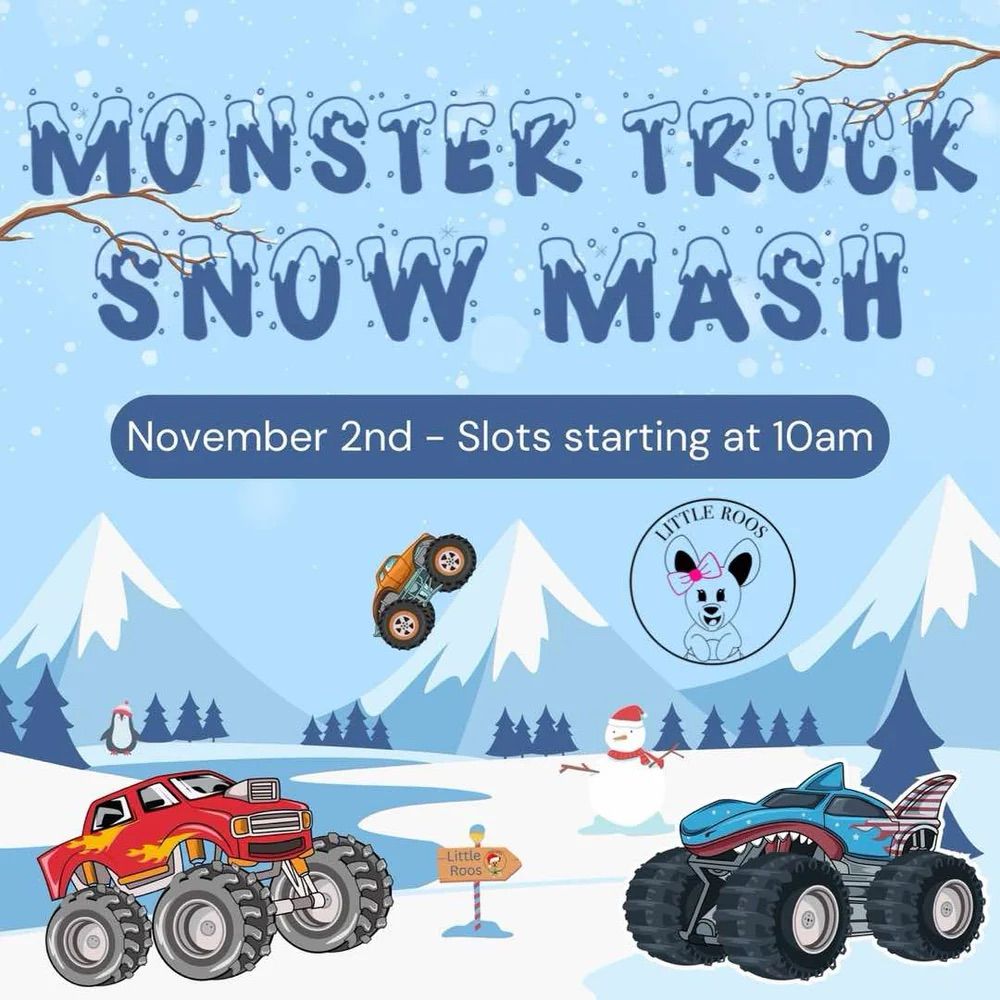 Monster Truck Snow Mash Science Sensory Day