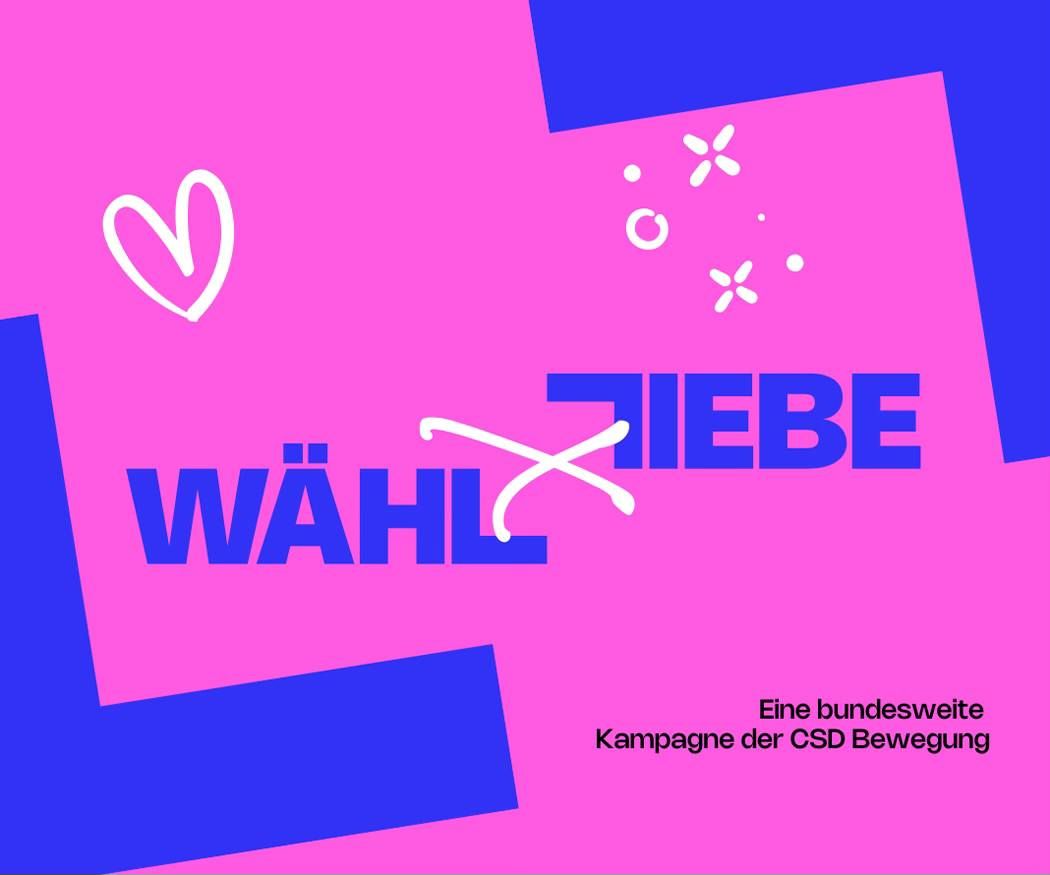 Gro\u00dfdemo "W\u00e4hl Liebe" 