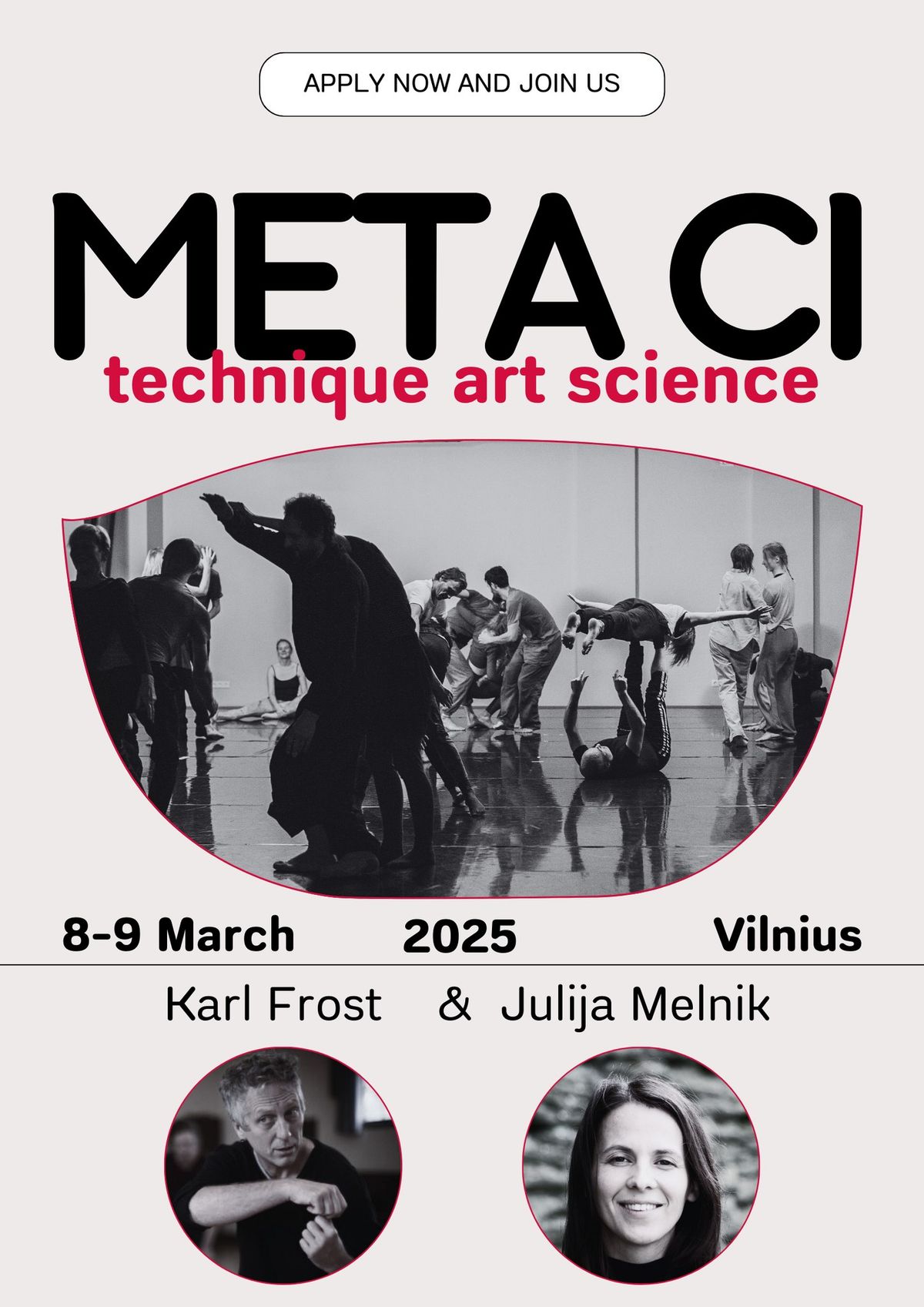 Contact improvisation WS with Karl Frost & Julija Melnik | META CI