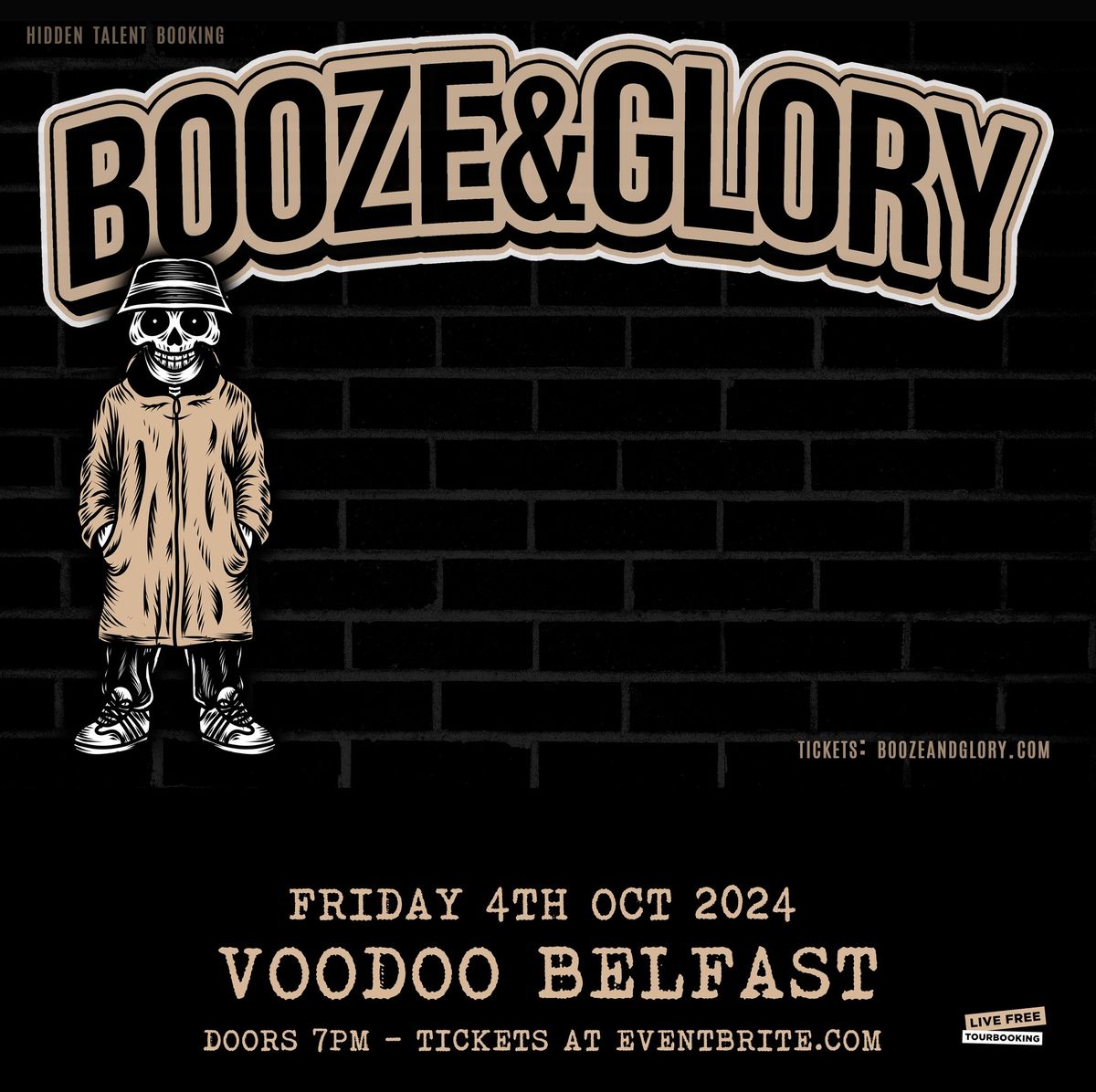 Booze & Glory at Voodoo Belfast 4\/10\/24