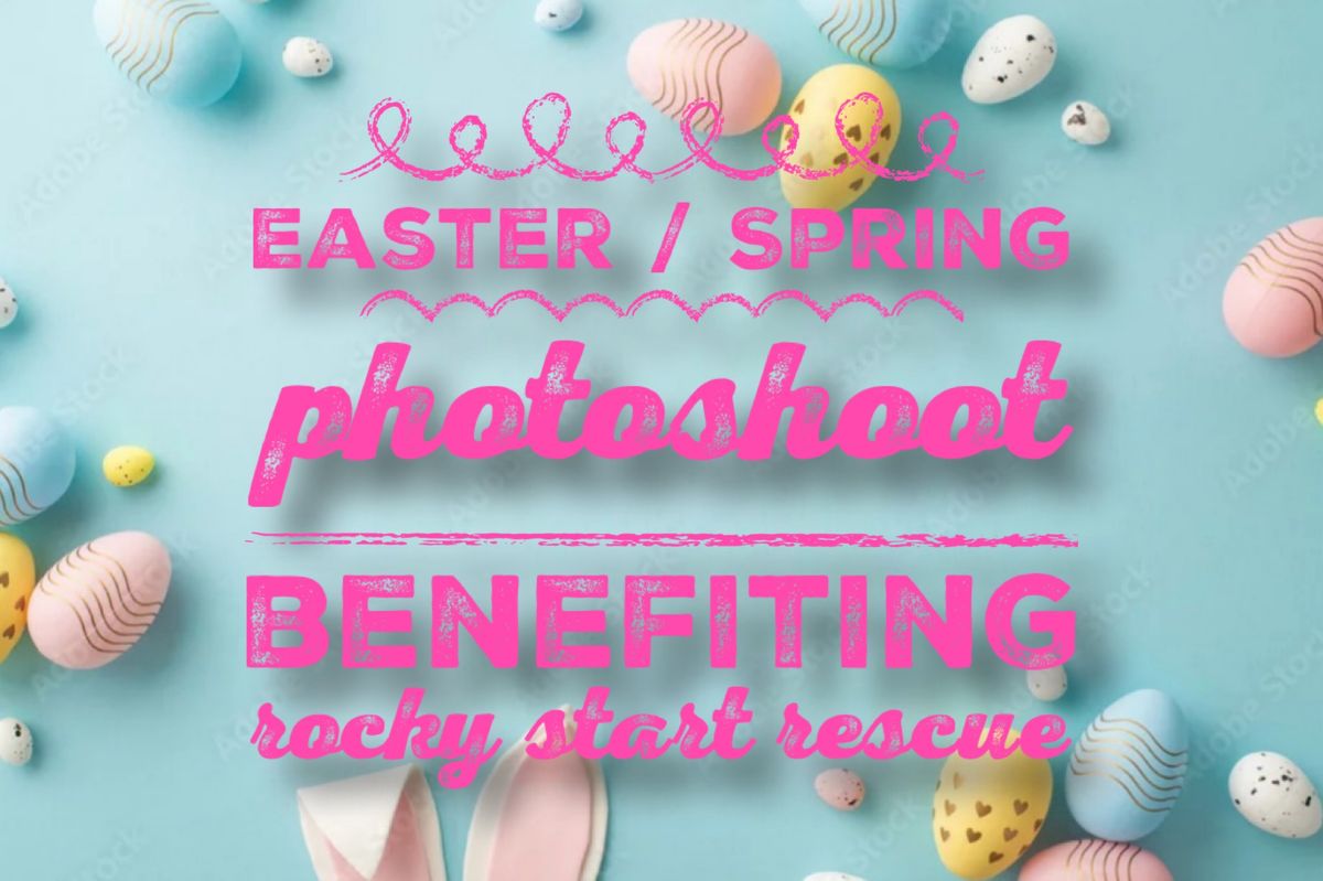 Easter \/ Spring photoshoot benefiting Rocky Start Rescue