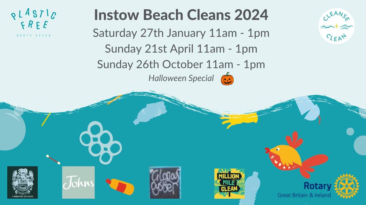 Instow Beach Cleans 2024