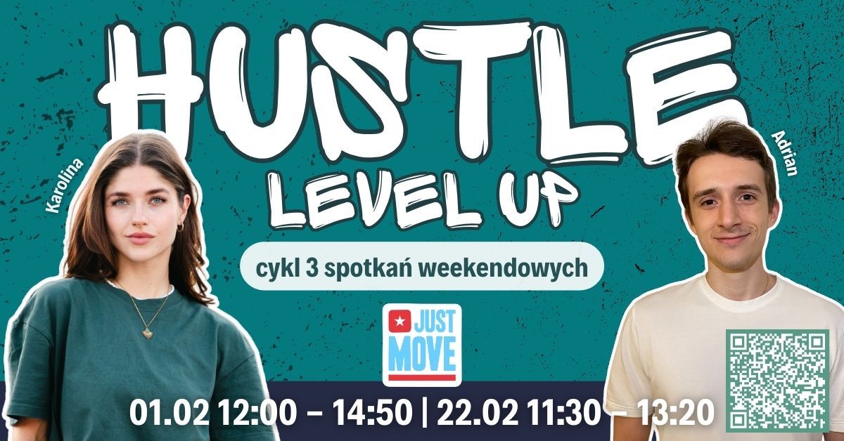 Hustle Level UP cykl 3 zaj\u0119\u0107 weekendowych z Karolin\u0105 i Adrianem - 1.02 - 22.02