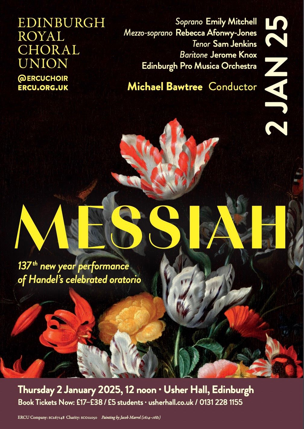 Messiah - 137th Performance at Usher Hall 2nd January 2025