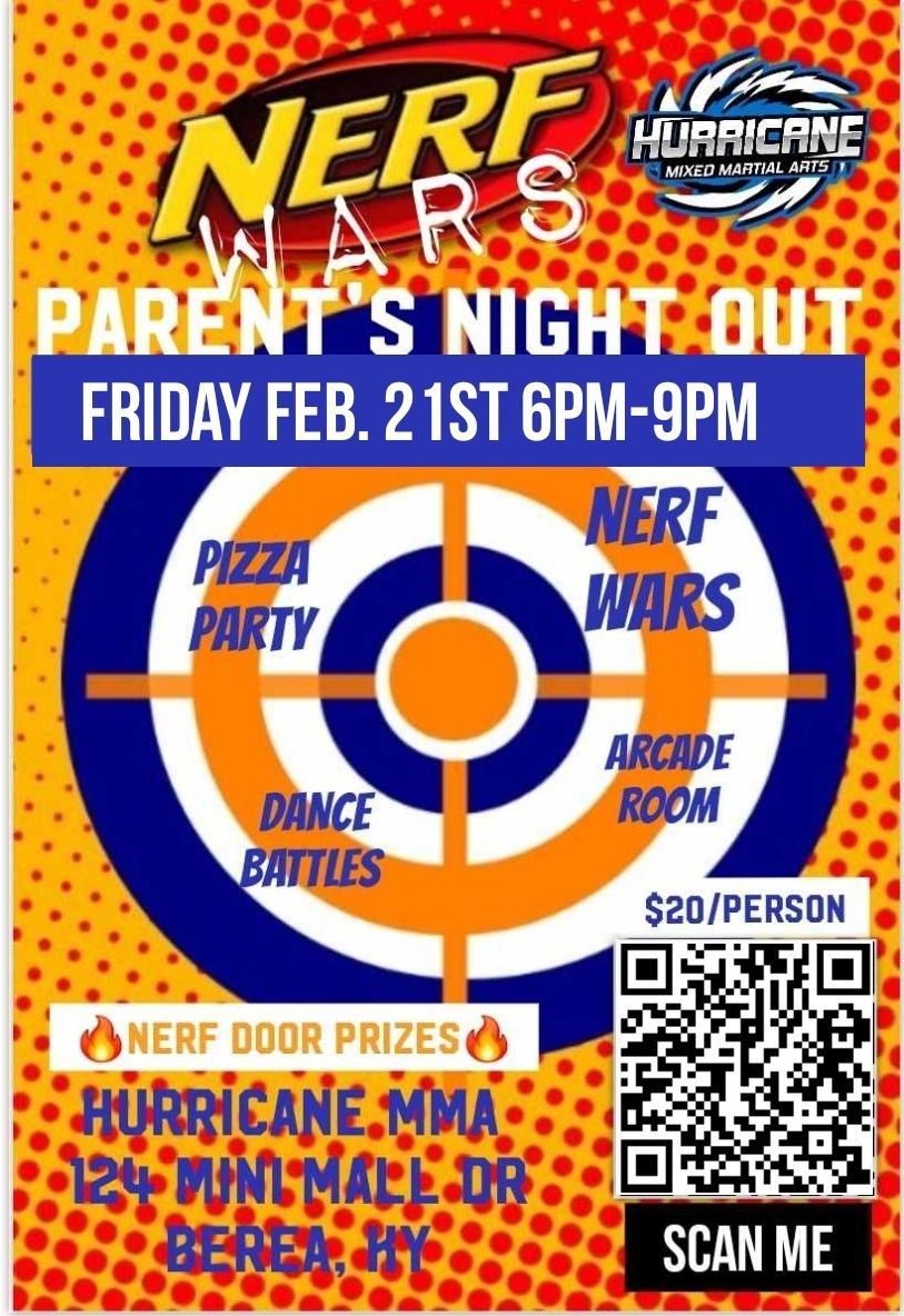 Nerf Wars Parent's Night Out!