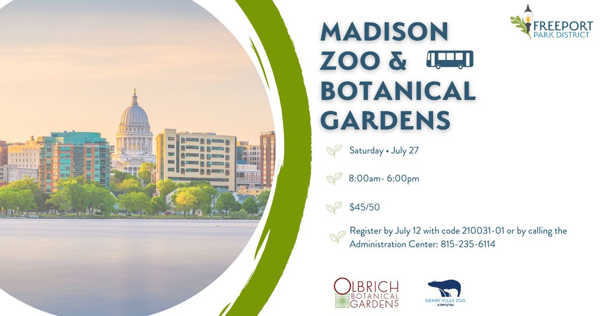 Madison Zoo and Botanical Gardens Bus Trip
