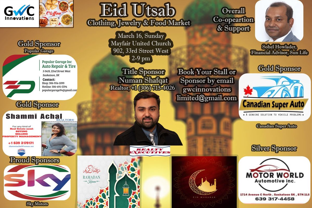 Eid Utsab; Eid Market for Clothing, Food, Jewelry & Henna