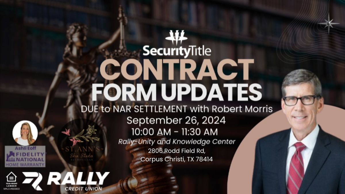 Contract Form Updates-Due to NAR Settlement