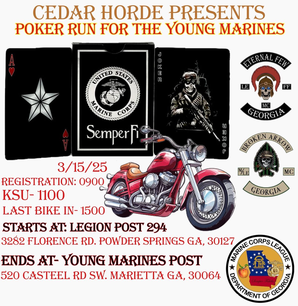 Poker Run for the Young Marines