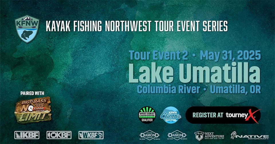 Kayak Fishing Northwest Tour Event 2 - Lake Umatilla (Columbia River)