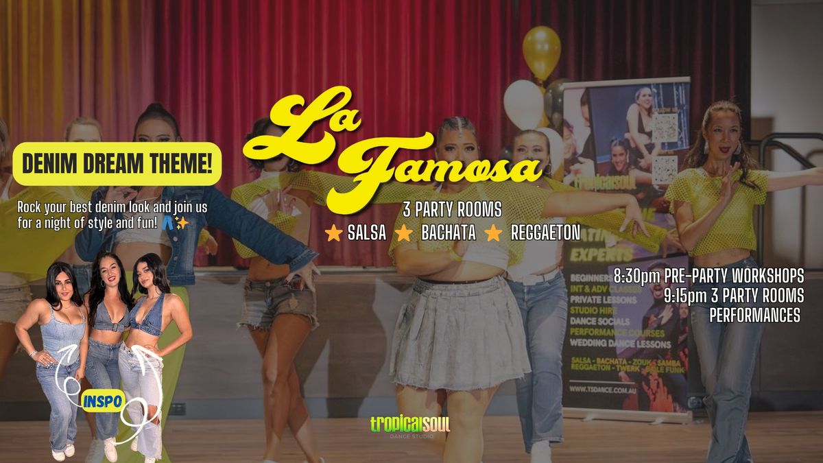 LA FAMOSA: 31ST JANUARY - SALSA + BACHATA + REGGAETON SOCIAL DANCE PARTY