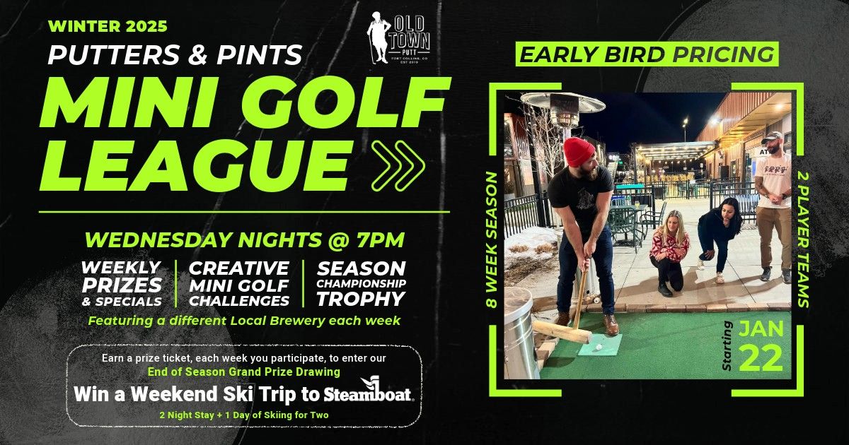 Winter 2025 Putters & Pints Mini Golf League